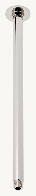 Waterworks Universal Modern 18\" Ceiling-Mounted Shower Arm With Flange