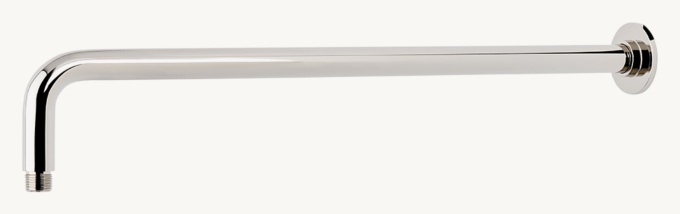 Waterworks Universal Modern 22\" Wall-Mounted 90-Degree Shower Arm With Flange