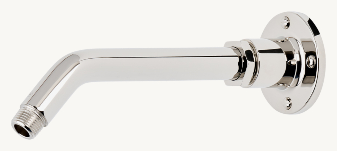 Waterworks Regulator 10" Wall-Mounted 45-Degree Shower Arm With Flange 