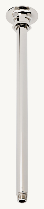 Waterworks Henry 18\" Ceiling-Mounted Shower Arm With Flange