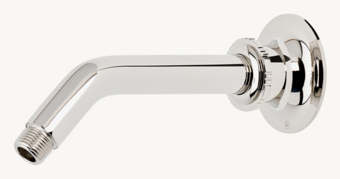 Waterworks Henry Chronos 8\" Wall-Mounted 45-Degree Shower Arm With Flange