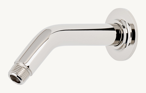 Waterworks Bond 6\" Wall-Mounted 45-Degree Shower Arm With Flange