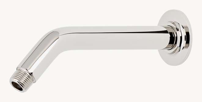 Waterworks Bond 8\" Wall-Mounted 45-Degree Shower Arm With Flange