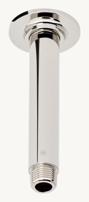 Waterworks Bond 6\" Ceiling-Mounted Shower Arm With Flange