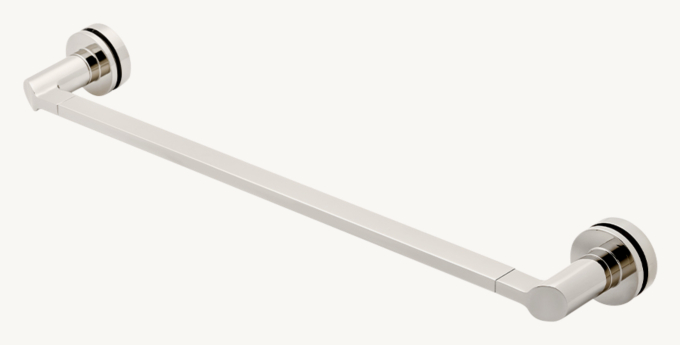 Waterworks Finot Slope 18\" Single-Sided Glass-Mounted Towel Bar