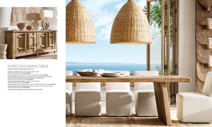 shop Nordcasa Primitive Rectangular Dining & Sideboard Smerge