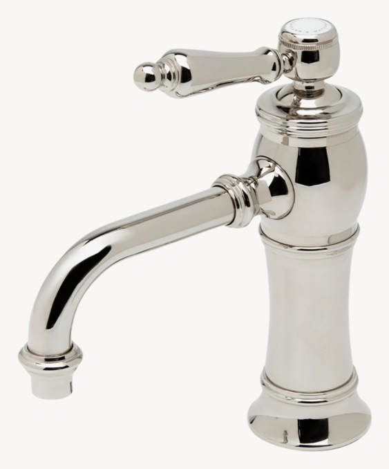 Waterworks Julia High-Profile One-Hole Deck-Mounted Lavatory Faucet With Metal Lever Handles 
