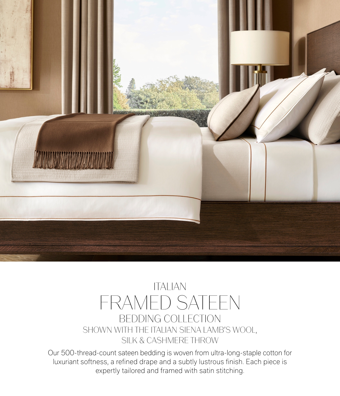 Explore the Finest Italian Bedding & Luxe Cashmere Throws Restoration
