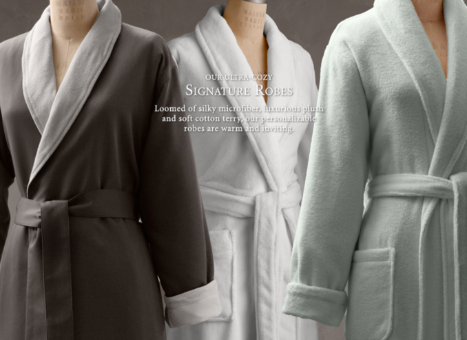 Robes & Slippers Restoration Hardware