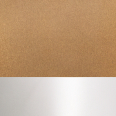 Antiqued Brass Frame/Polished Stainless Steel Screws 