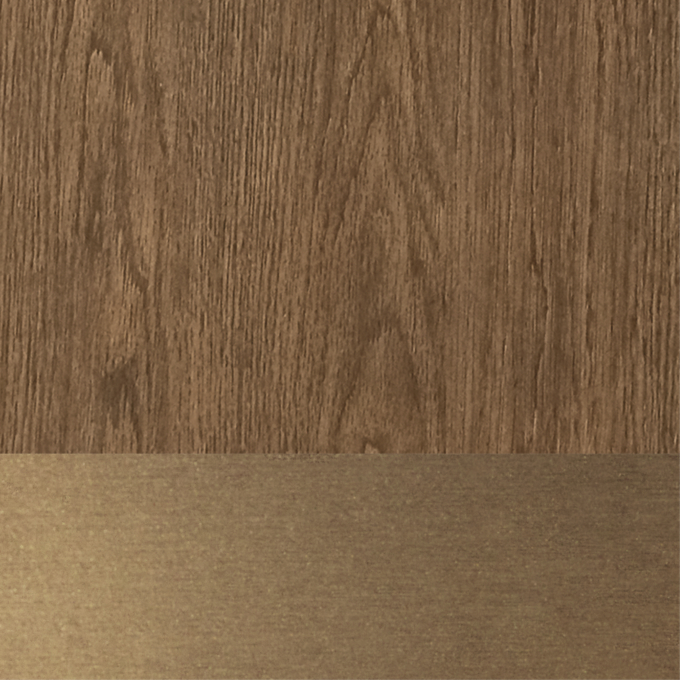 Brown Oak/ Brass 