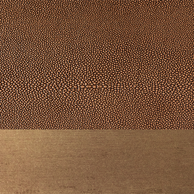 Caramel Shagreen/ Burnished Brass 