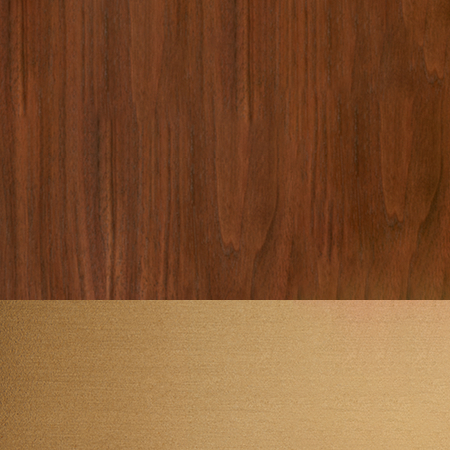 Caramel Walnut/ Brass 