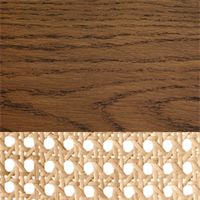 Brown Oak/Cane
