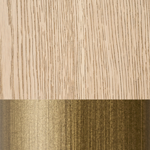 Greige Oak/Brass