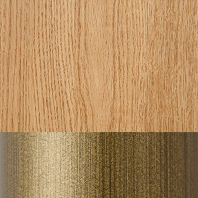 Natural Oak/Brass