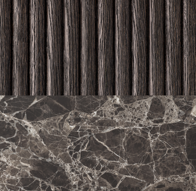 Black Oak/ Black Emperador Marble