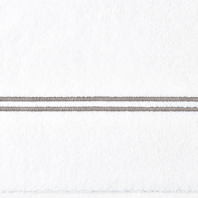 Restoration Hardware Hotel Satin Stitch Turkish Cotton Bath Mat – Graystone, 19"x31", Rectangle, Soft & Absorbent
