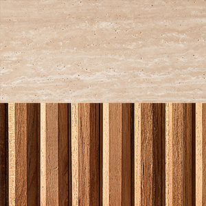 Classico Travertine/ Natural Teak 