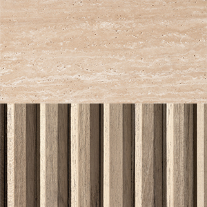 Classico Travertine/ Aged Teak 
