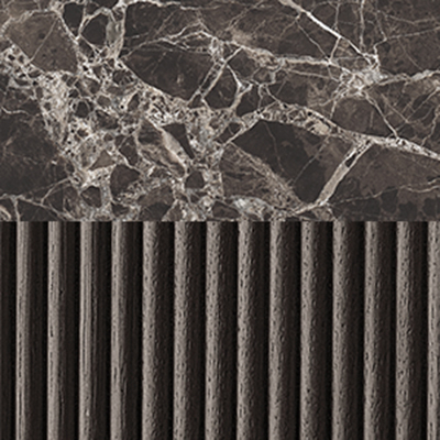 Black Oak/ Black Emperador Marble 
