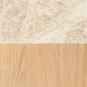 Light Oak/ Crema Emperador Marble 