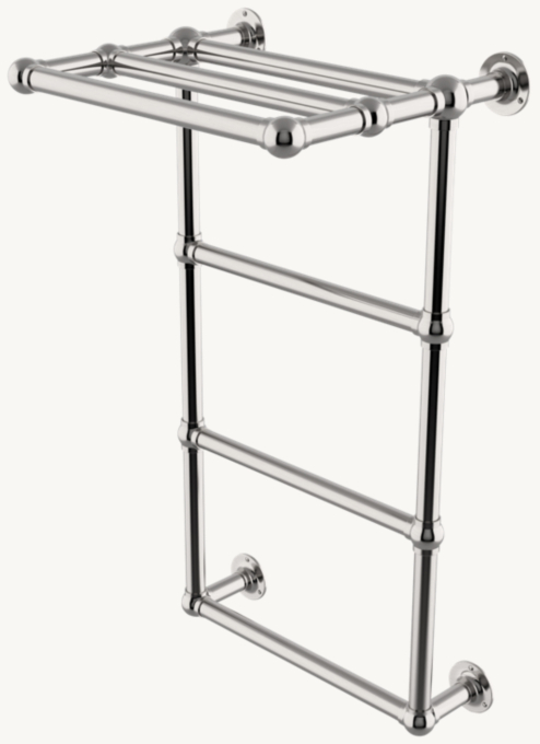 Waterworks Essentials Classic 110V Multi-Rail Towel Warmer With Shelf