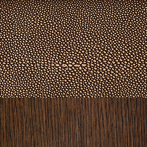 Brown Brushed Oak/Mocha Shagreen 