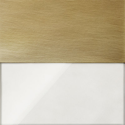 Lacquered Burnished Brass/Clear Glass 
