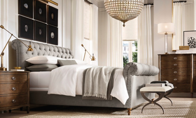 shop Chesterfield Sleigh and Empire Rosette Coffee