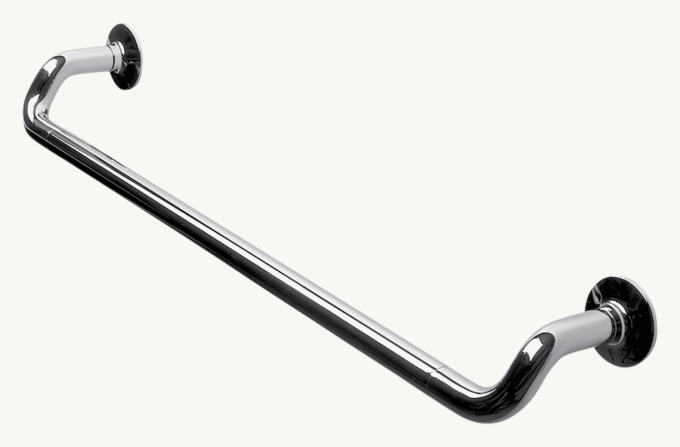 Waterworks .25 24\" Single Metal Towel Bar