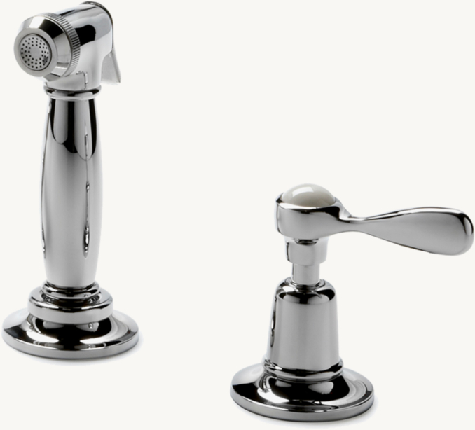 Waterworks Easton Classic Spray, Metal lever handle