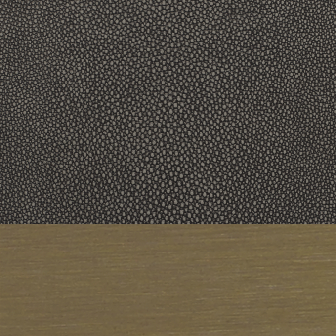 Smoke Shagreen/ Burnished Brass 