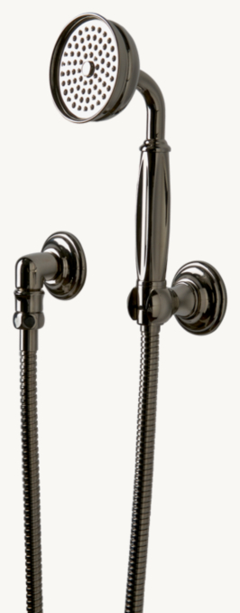 Waterworks Julia Handshower On Hook With Metal Handle 