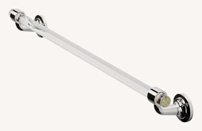 Waterworks Opus 18\" Single Crystal Towel Bar