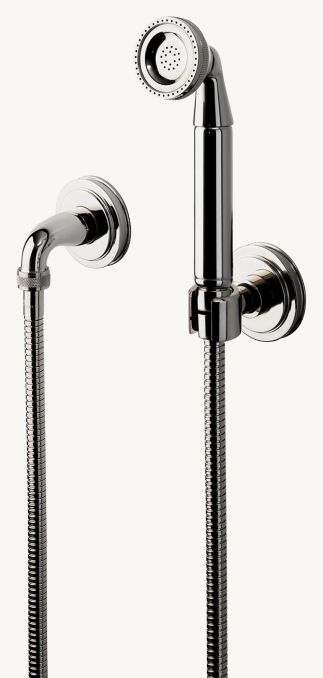 Waterworks Aero Handshower On Hook With Metal Handle 