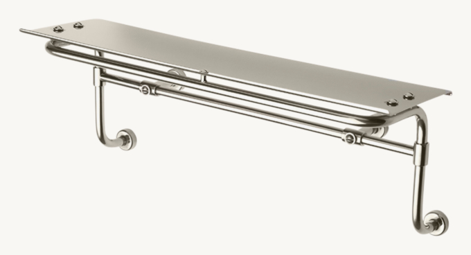 Waterworks R.W. Atlas Single Tier 18\" Metal Shelf