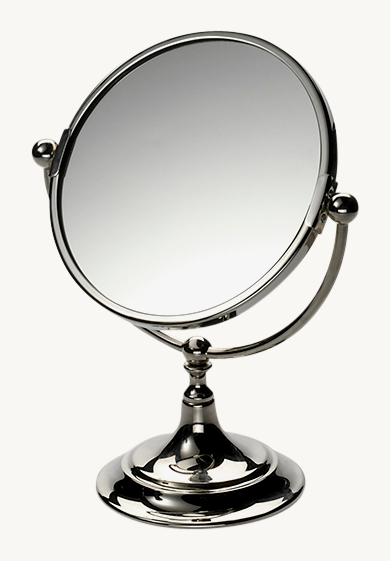 Waterworks Essentials Freestanding Short 7 1/4\" Dia. Magnifying Mirror