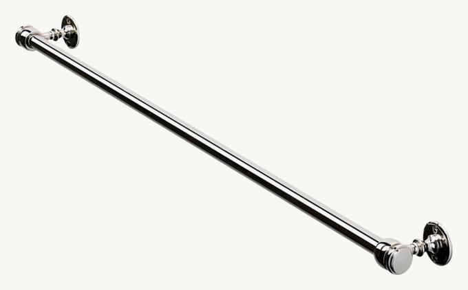 Waterworks Crystal 29\" Single Metal Towel Bar
