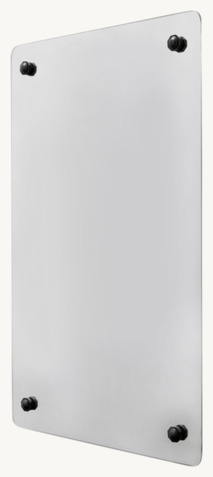 Waterworks Montgomery Metal Rectangular Wall-Mounted Stationary Mirror 