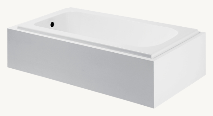 Waterworks Minna Rectangular Cast Iron Bathtub