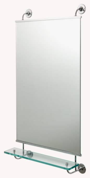 Waterworks Highgate Wall-Mounted Stationary Mirror