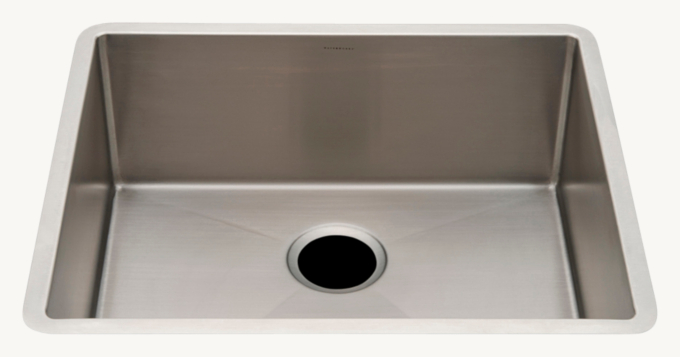 Waterworks Kerr Stainless Steel Kitchen Sink With Rear Drain