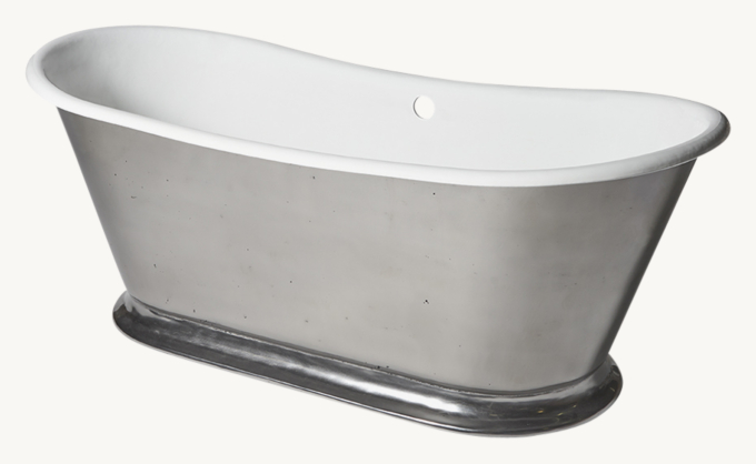 Waterworks Margaux Freestanding Oval Cast Iron Bathtub
