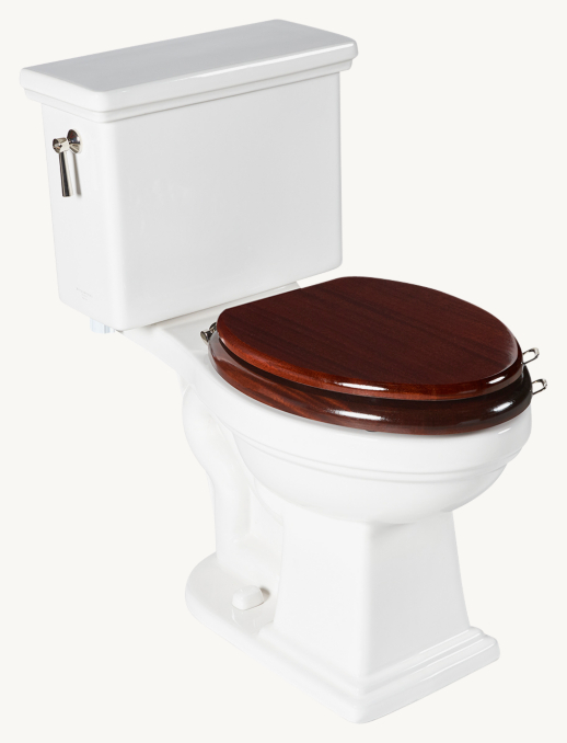 Waterworks Universal Low-Gloss Mahogany Elongated Watercloset Seat 