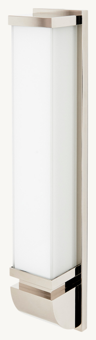 Waterworks Raleigh Wall-Mounted Sconce With Mitred Glass Shade