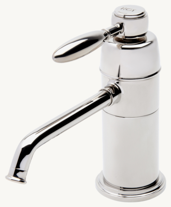 Waterworks Universal Traditional One-Hole Instant Filtered Hot Water Dispenser With Lever Handle