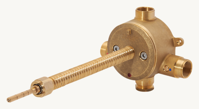 Waterworks Viaworks 3/4\" Thermostatic Valve With Trim Adapter