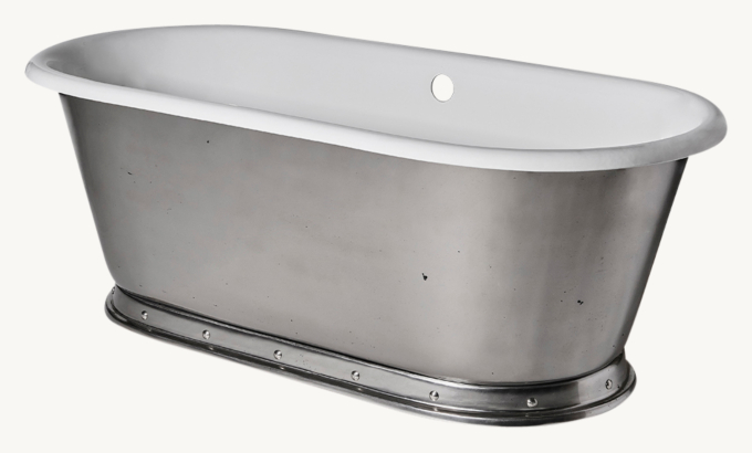 Waterworks Voltaire Freestanding Oval Cast Iron Bathtub