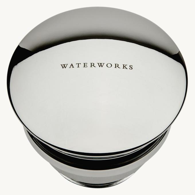 Waterworks Universal Fixed Drain With Tailpiece With Waterworks Logo